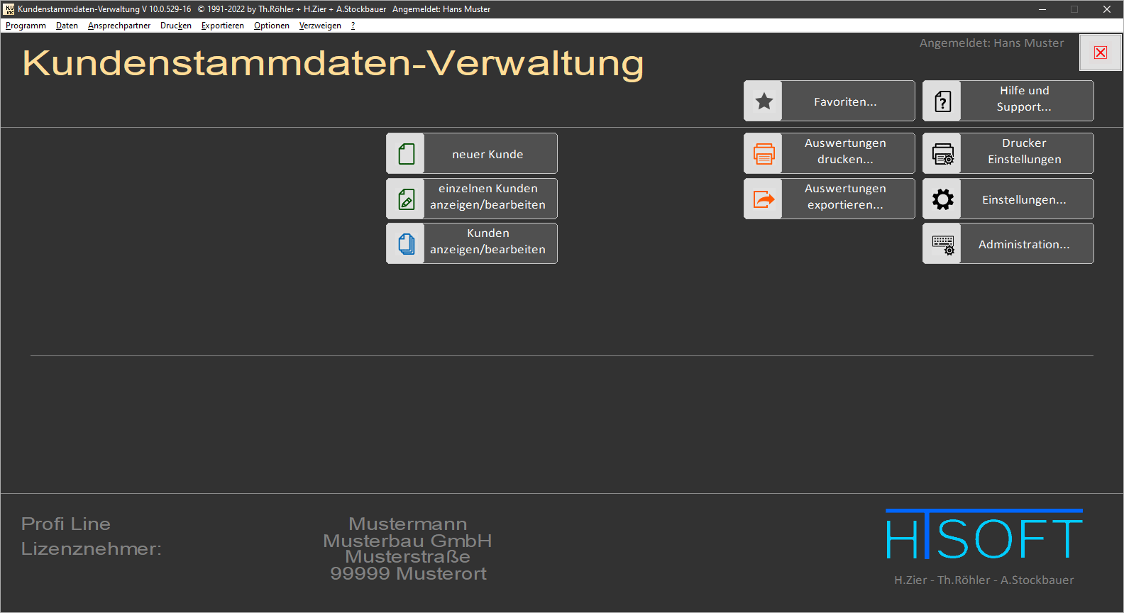 Kundenstammdaten